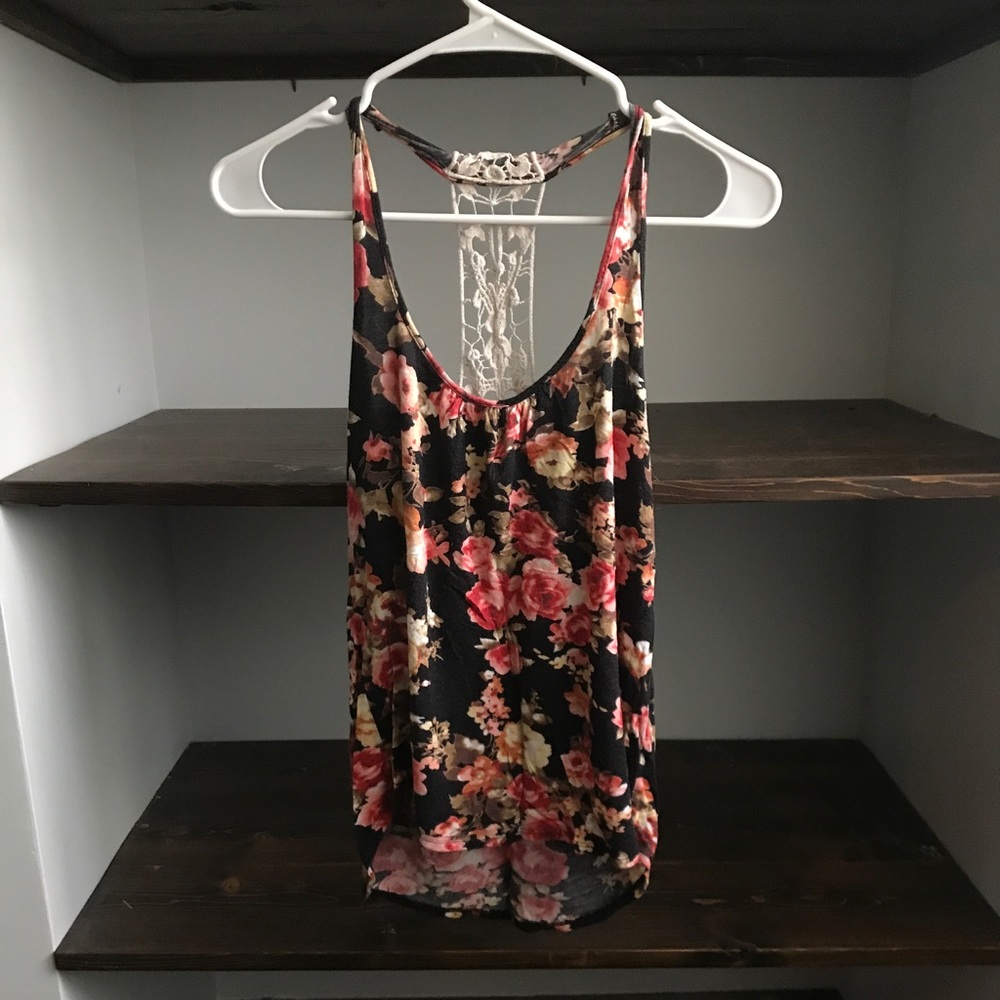 Floral Tank Top | Size Large